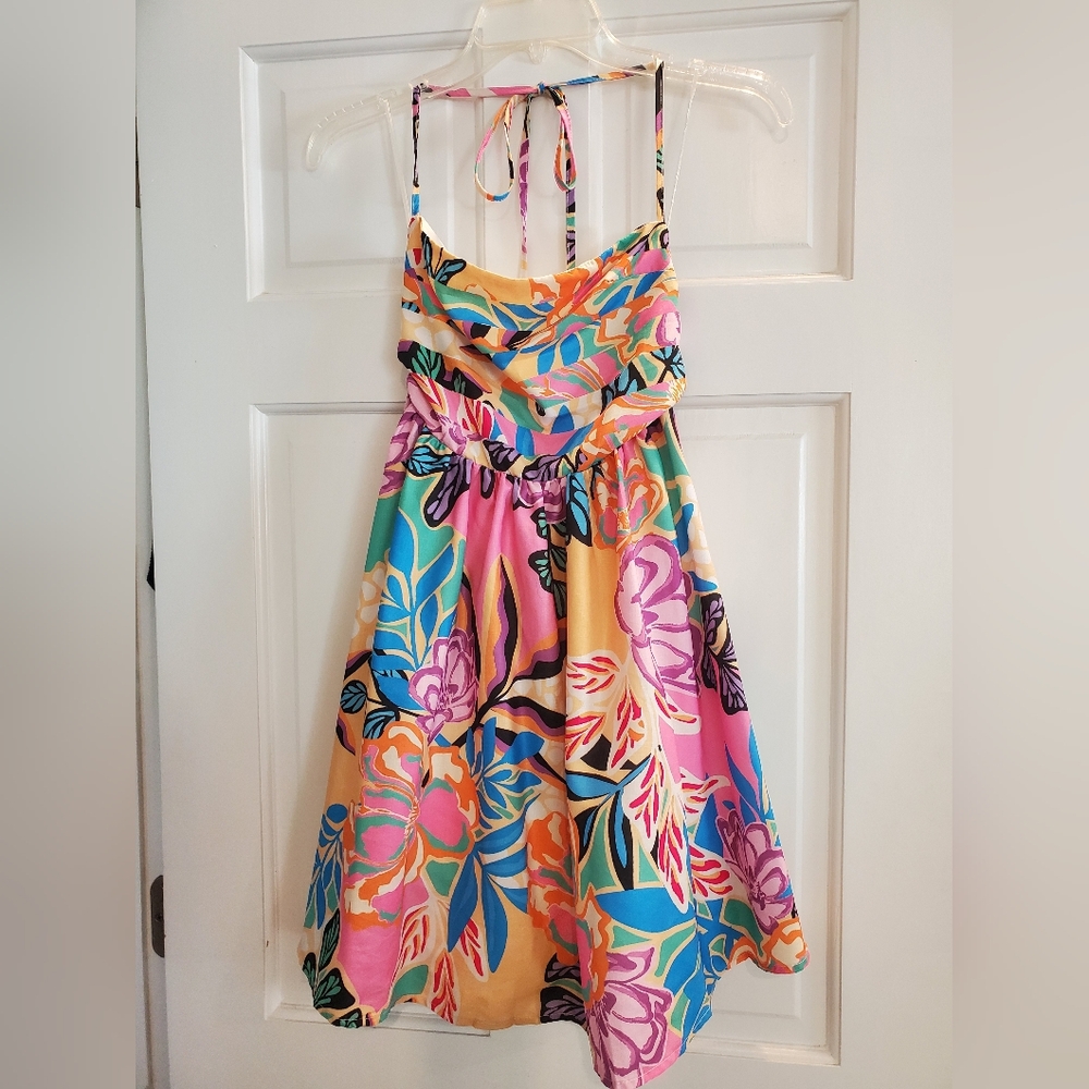Flying Tomato "For Next Time" Mini Halter Dress
